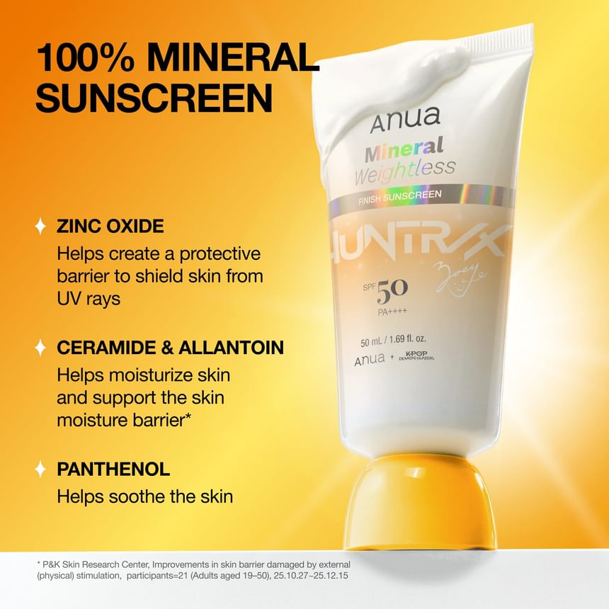 Mineral Weightless Finish Sunscreen Kpop Demon Hunters Collaboration