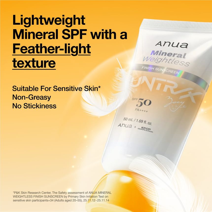 Mineral Weightless Finish Sunscreen Kpop Demon Hunters Collaboration