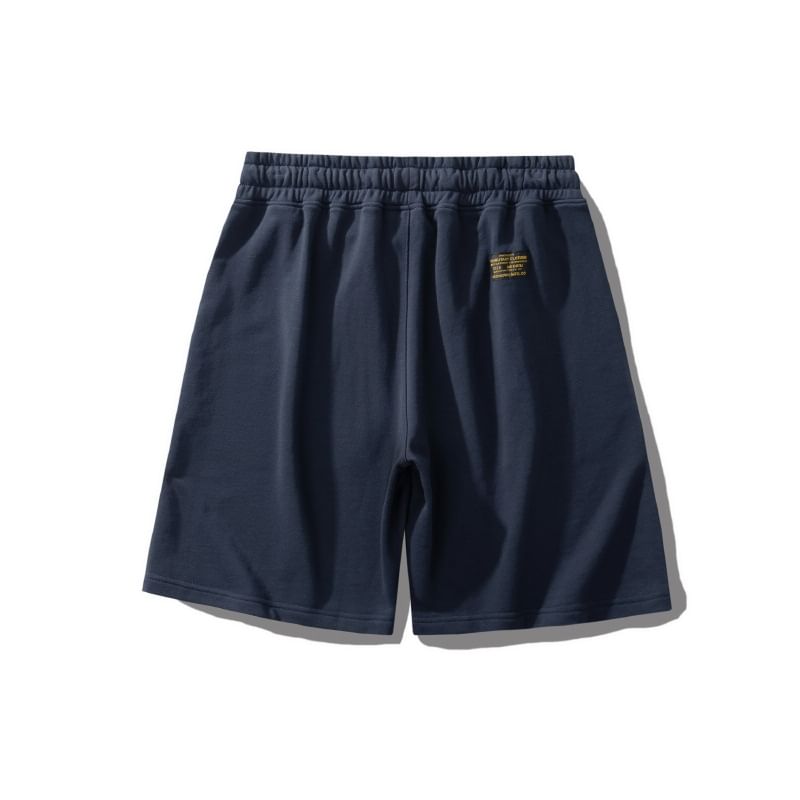 Drawstring Waist Plain Wide Leg Shorts