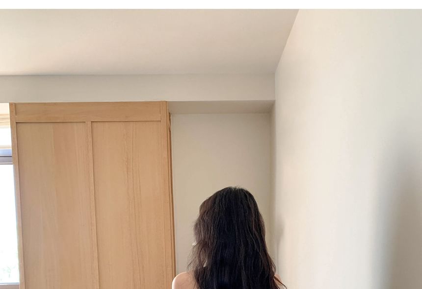 Short-Sleeve Off Shoulder Plain Mini A-Line Dress