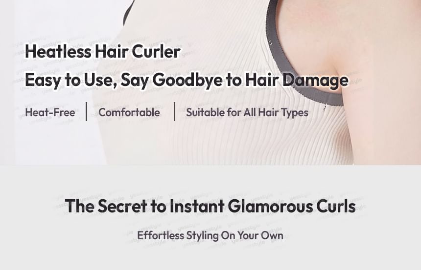 Set of 3: Heatless Hair Curler Rod