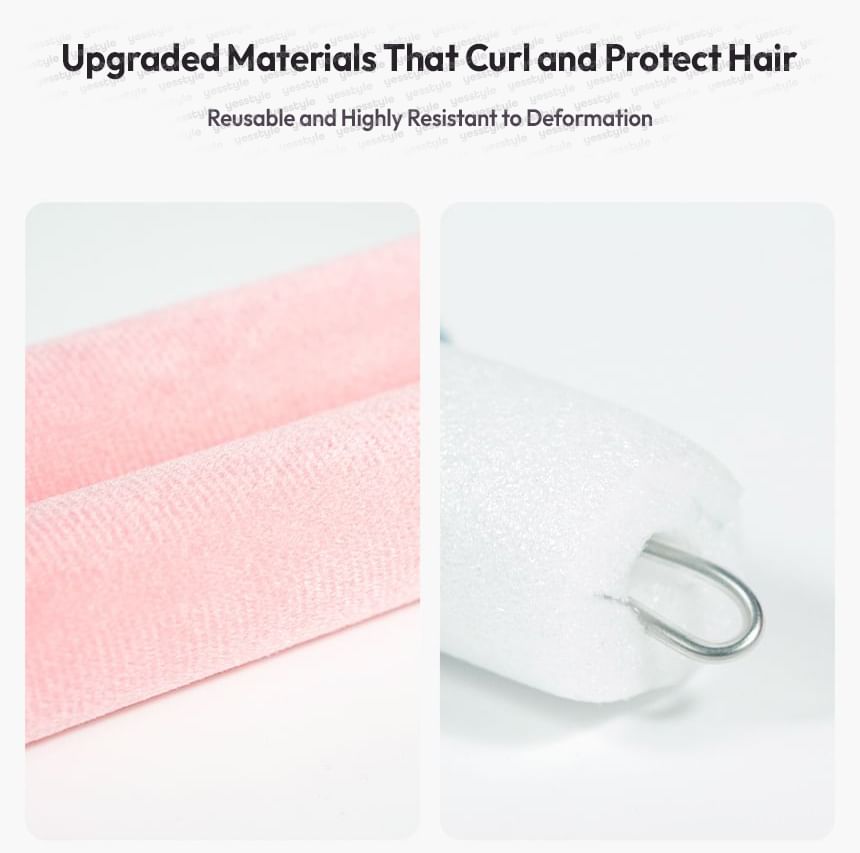 Set of 3: Heatless Hair Curler Rod