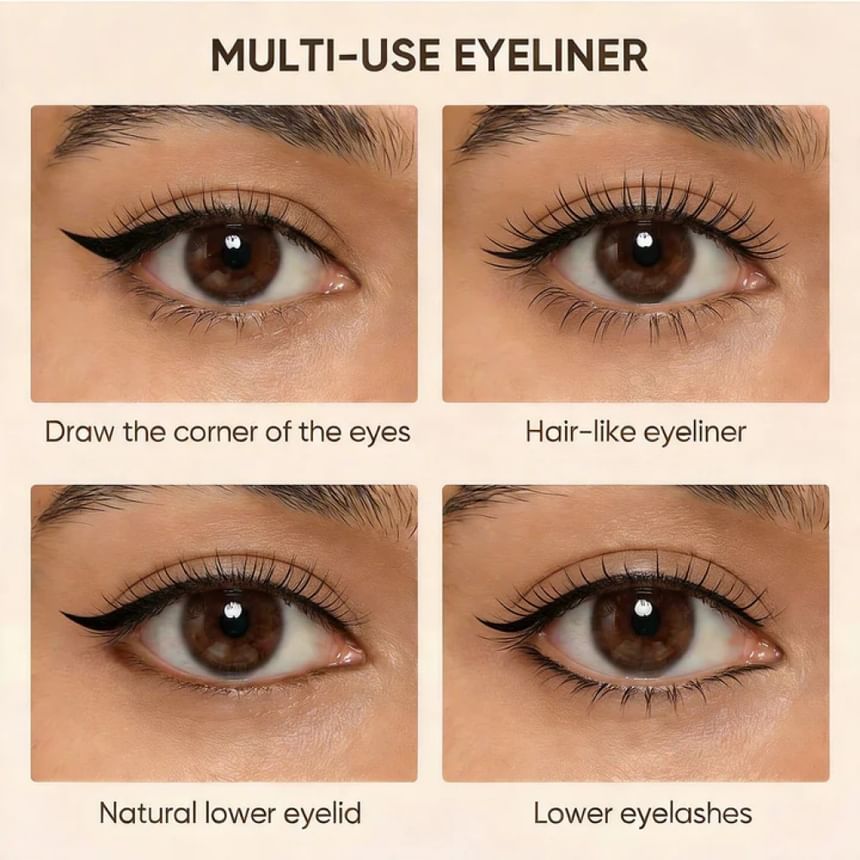 Slim Liquid Eyeliner - 4 Classic Ultra-Fine Colours