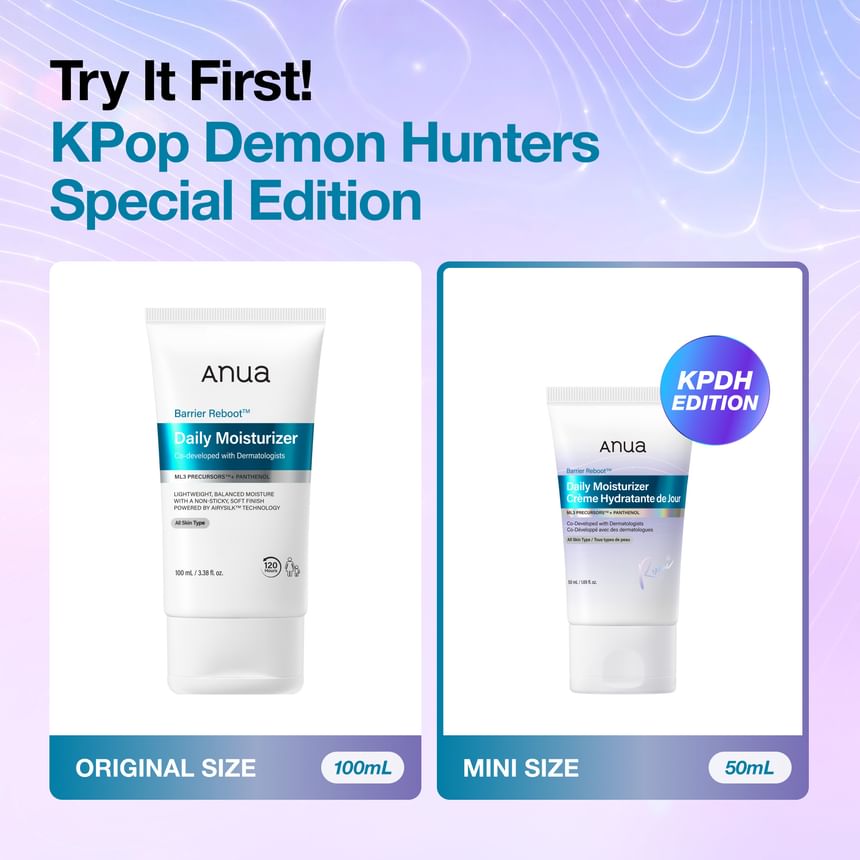 Barrier Reboot Daily Moisturizer Kpop Demon Hunters Collaboration 2pcs Bundle Set