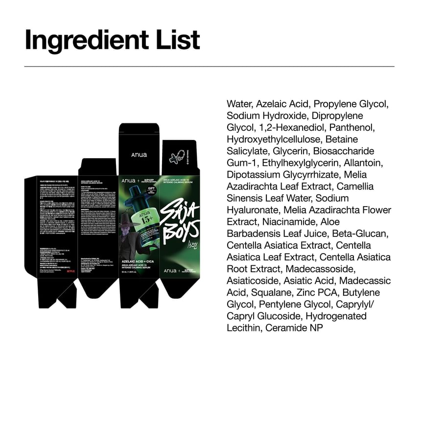 Azelaic Acid 10 Hyaluron Redness Soothing Serum Set Kpop Demon Hunters Collaboration 2pcs Bundle Set