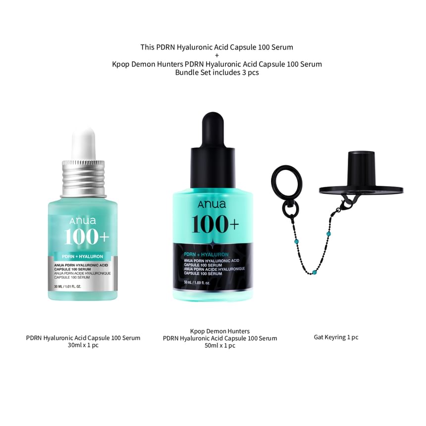 Bundle: PDRN Hyaluronic Acid Capsule 100 Serum + PDRN Hyaluronic Acid Capsule 100 Serum Set Kpop Demon Hunters Collaboration
