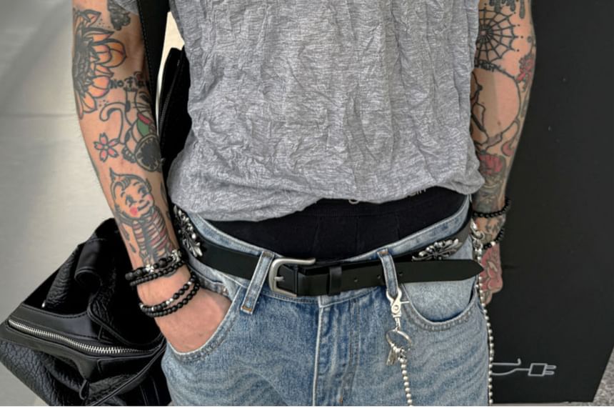Short-Sleeve Crewneck Crumple Ribbed T-Shirt