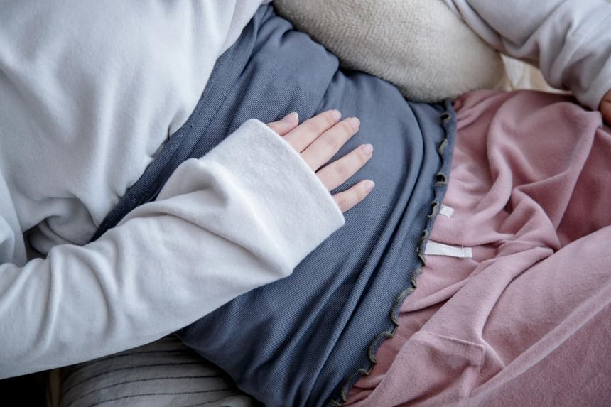 Ultra-thin Thermal Belly Warmer Charcoal
