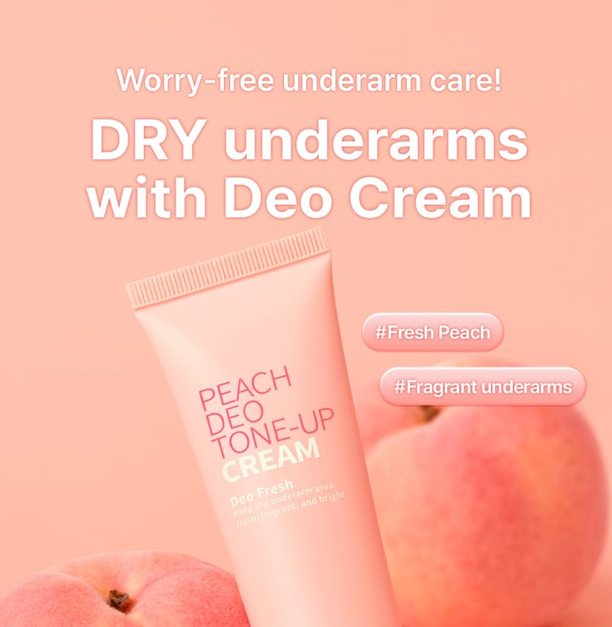 Peach Deo Tone-Up Cream 2pcs Bundle Set
