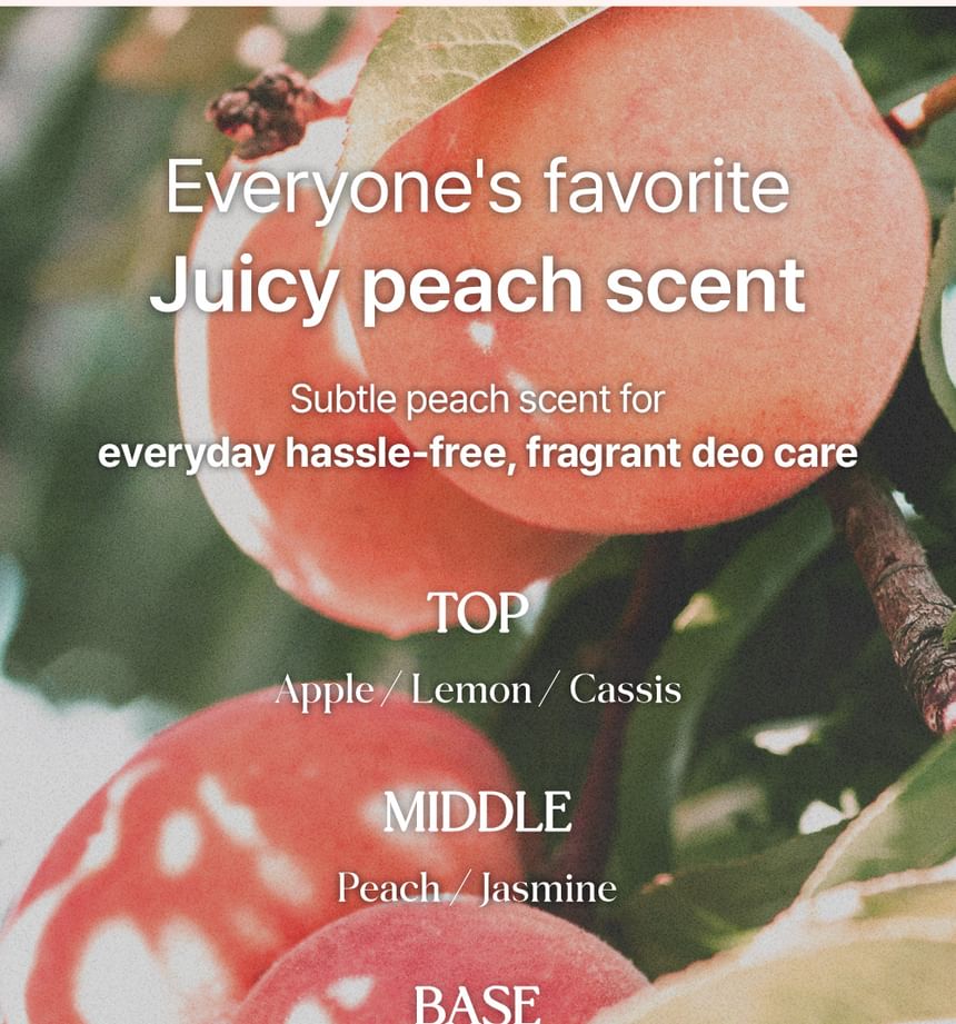 Peach Deo Tone-Up Cream 2pcs Bundle Set