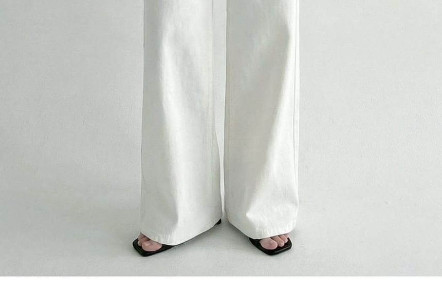 Mid Waist Loose Fit Flared Jeans