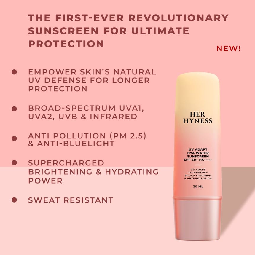 UV Adapt Hya Water Sunscreen SPF 50+ PA++++ Jumbo