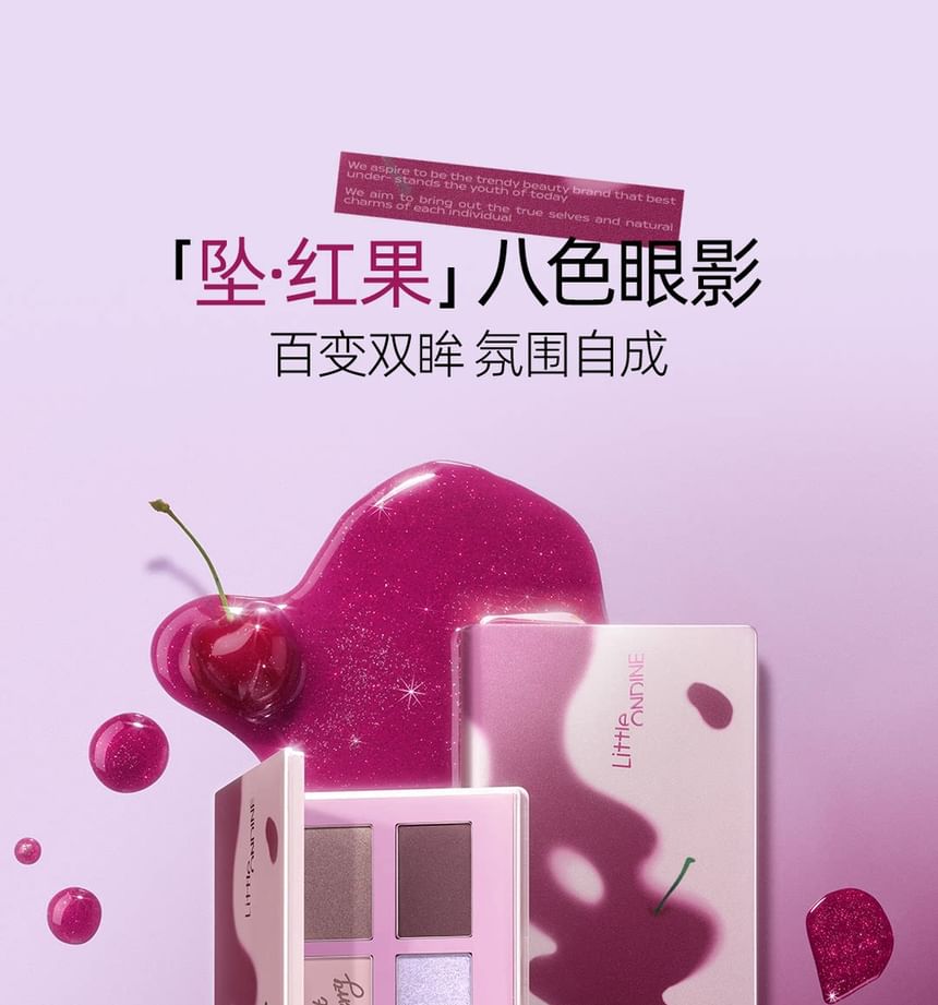 Red Fruit Collection Cherry Dreams Eyeshadow Palettes - 2 Types 2pcs Bundle Set