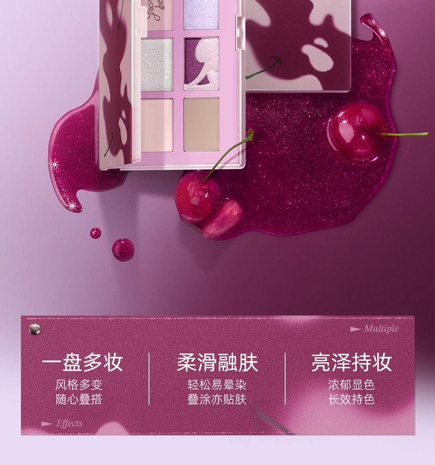 Red Fruit Collection Cherry Dreams Eyeshadow Palettes - 2 Types 2pcs Bundle Set