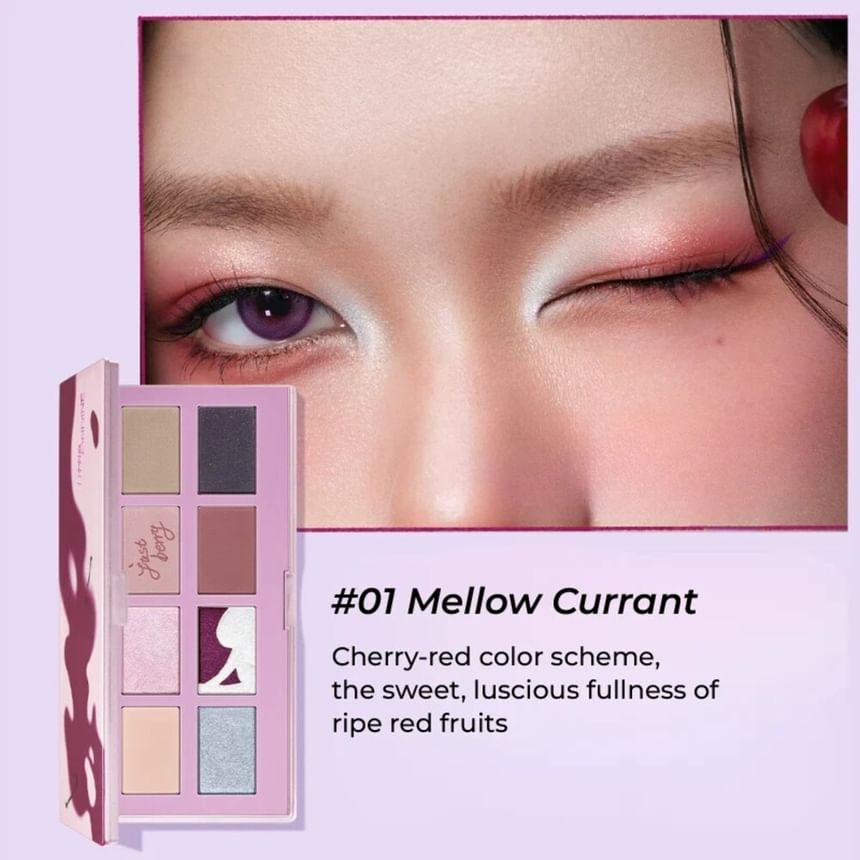 Red Fruit Collection Cherry Dreams Eyeshadow Palettes - 2 Types 2pcs Bundle Set