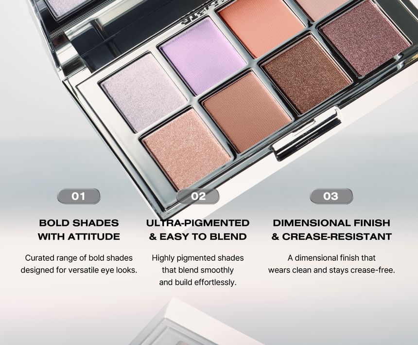 Pigment Eyeshadow Palette - 8 Types