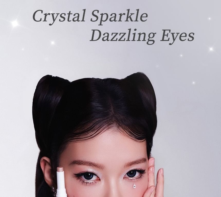 Crystal Sparkle Eyeshadow Stick - 6 Colors 2pcs Bundle Set