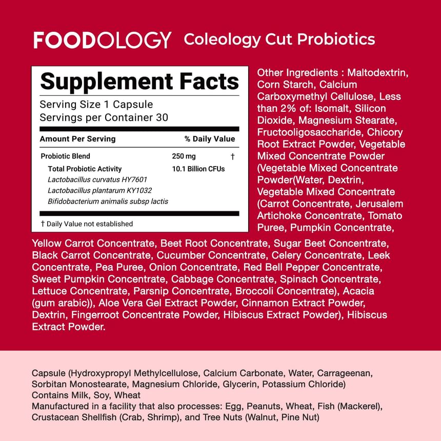 Coleology Cut Probiotics 2pcs Bundle Set