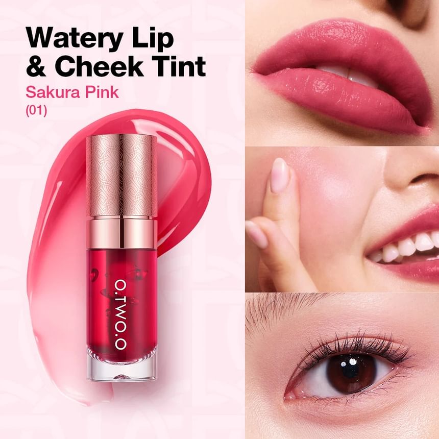 Haute Watery liquid lip & cheek Tint - 4 Colors 5pcs Bundle Set