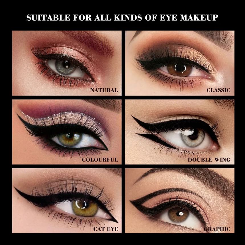 Miraculous Cat-Eye Stamp Eyeliner Pen 5pcs Bundle Set
