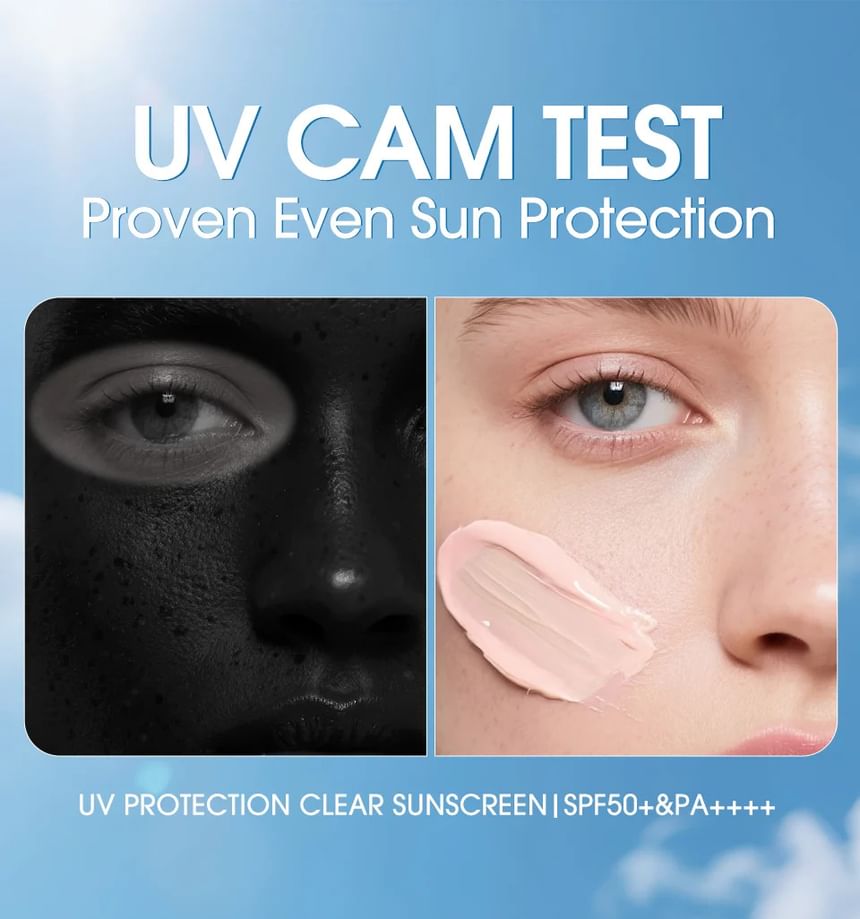 UV Protection Clear Sunscreen SPF50+ PA++++ 5pcs Bundle Set