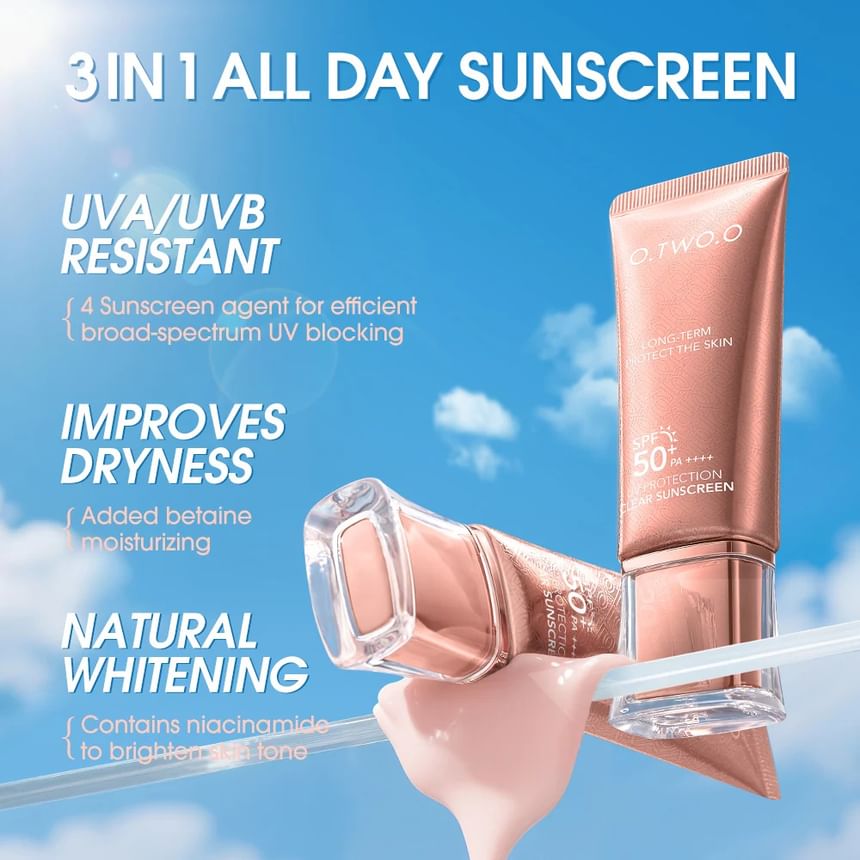 UV Protection Clear Sunscreen SPF50+ PA++++ 5pcs Bundle Set