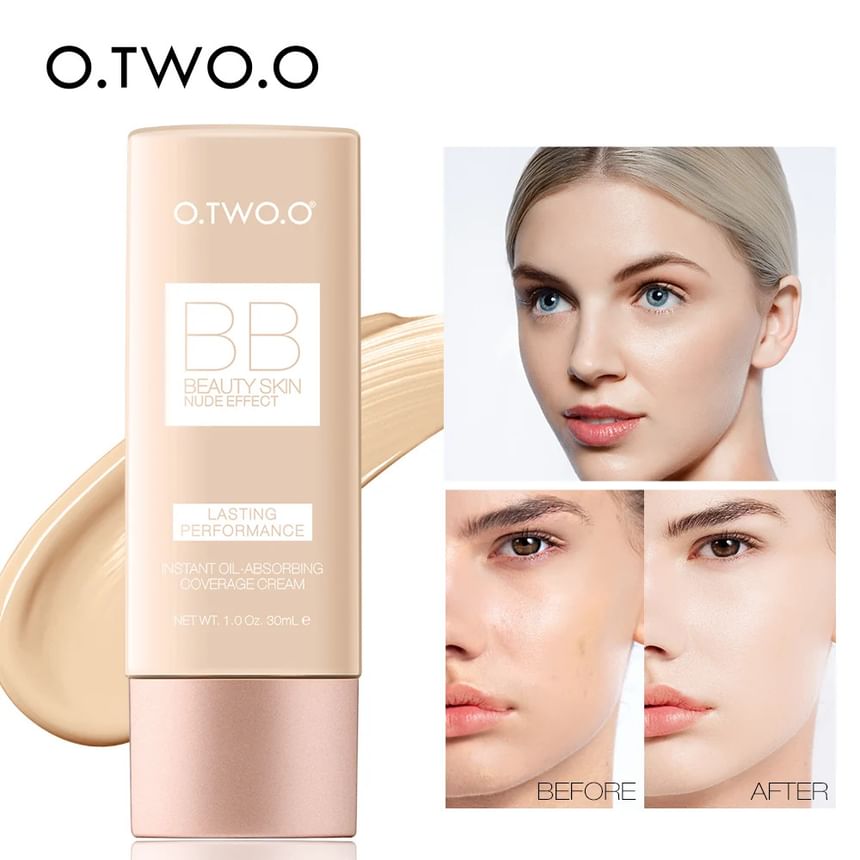 Instant Oil-Absorbing Coverage BB Cream - 4 Shades