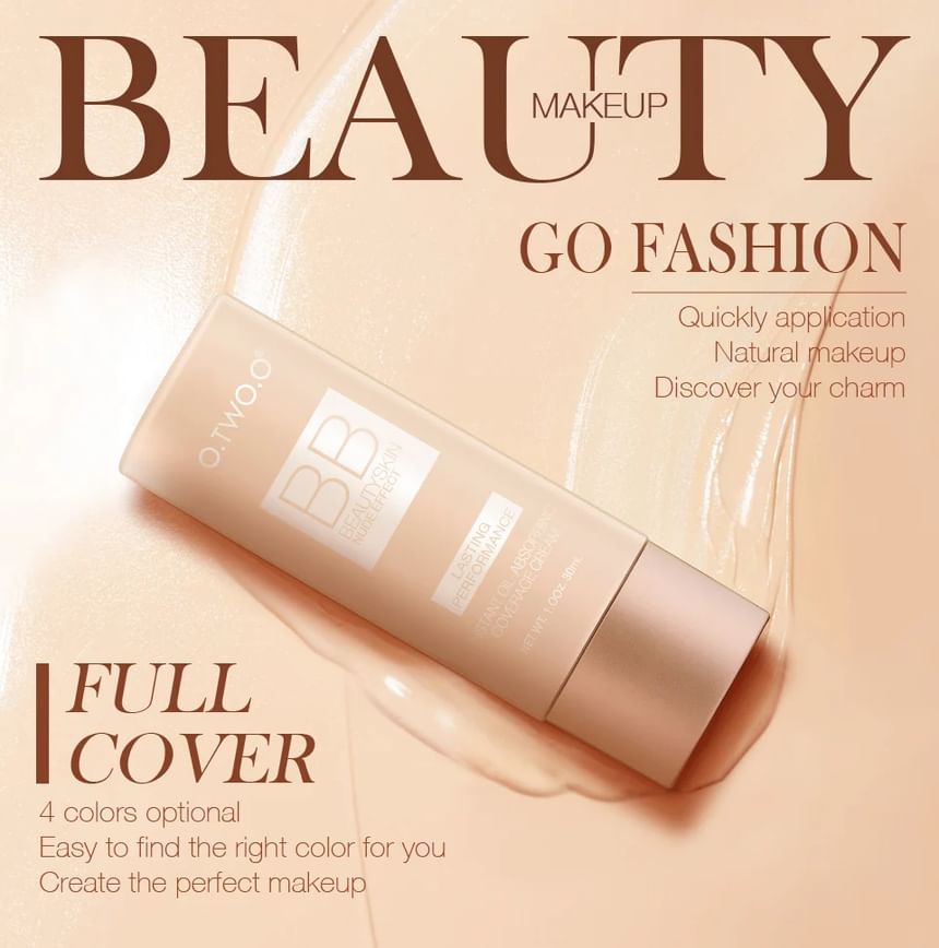 Instant Oil-Absorbing Coverage BB Cream - 4 Shades 5pcs Bundle Set