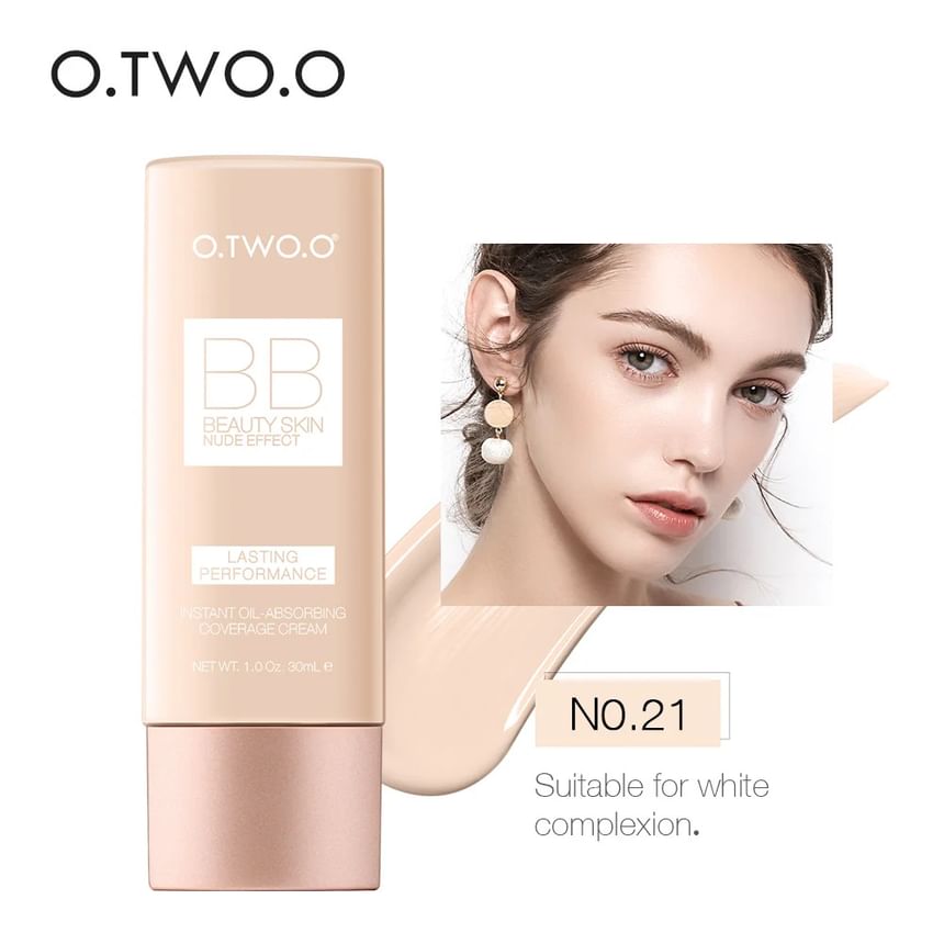 Instant Oil-Absorbing Coverage BB Cream - 4 Shades
