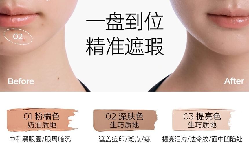 Triple-Color Concealer - 2 Colors 2pcs Bundle Set