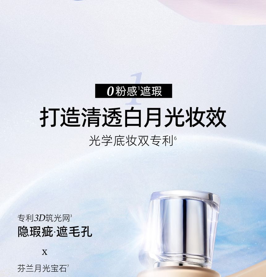 Travel Size Moonlight Stone Flawless Oil-control Foundation - 4 Shades 2pcs Bundle Set