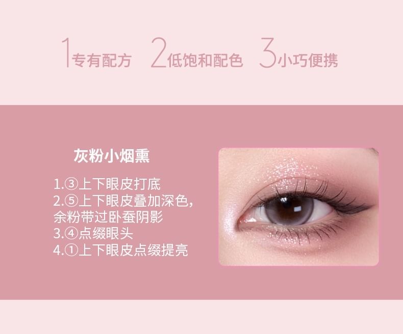 Floating Light Narrative Eyeshadow Palette - 5 Colors 10pcs Bundle Set